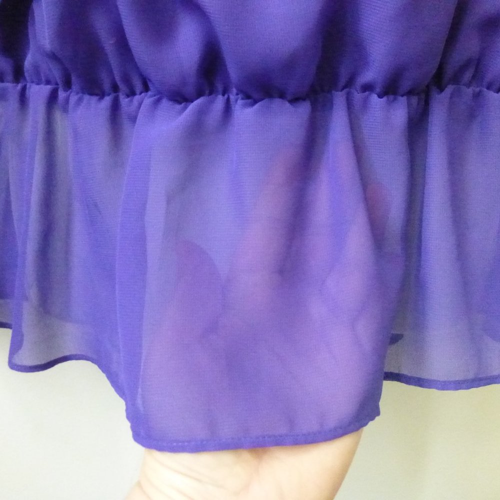 Cato Blouse T-Shirt Top Size M Short Sleeve Loose - Picture 4 of 5